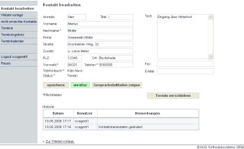 Kontakt bearbeiten